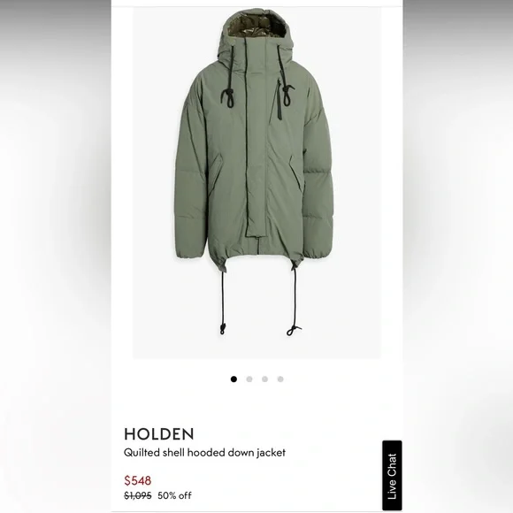 HOLDEN quilted shell hooded down jacket - Picture 4 of 4